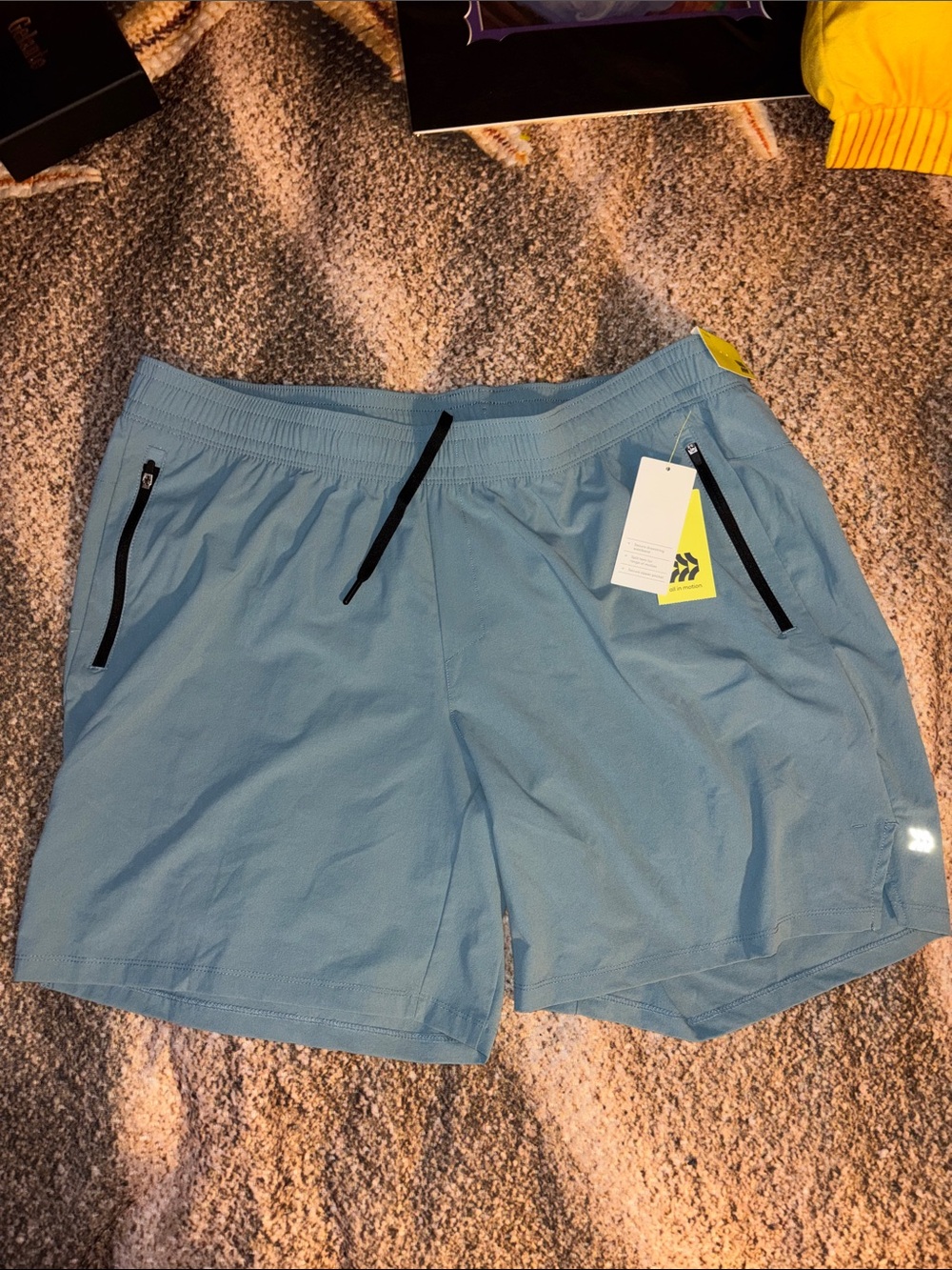 All in Motion Light Blue Men's Performance Shorts XL NWT